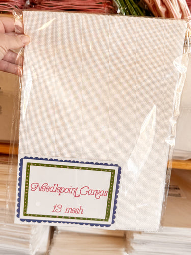 Blank Needlepoint Canvas Sheets 13 Mesh Mono Canvas: 8" x 10" | Set of 2