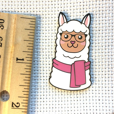 Hipster Alpaca Magnetic Enamel Needle Minder