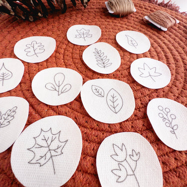 Olmsted Needlework Co. Mini Autumn Botanical Stick and Stitch Embroidery Designs