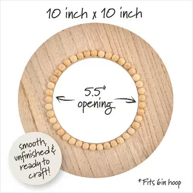 Bucilla Hoop Display 6in Beaded Circle