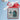 Cross-stitched snowman and house design on a box with a red ribbon, featuring 'Heart in Hand' branding.