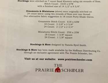 The Prairie Schooler Stockings and More Book No. 28
