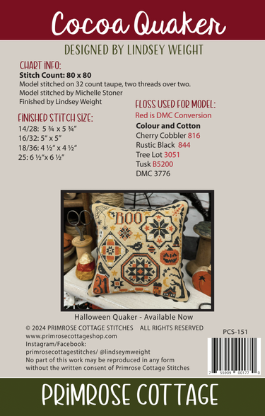 Primrose Cottage Cocoa Quaker PCS-151