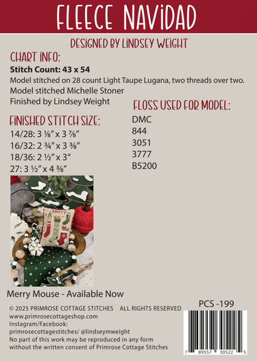 Primrose Cottage Fleece Navidad PCS-199