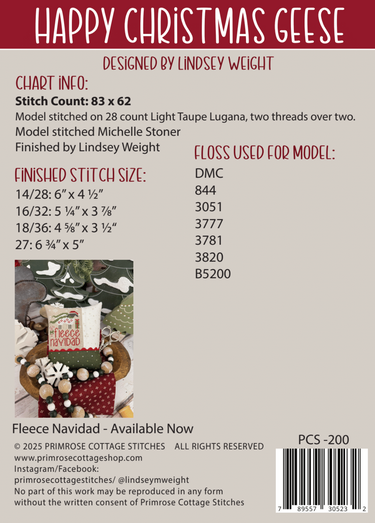 Primrose Cottage Happy Christmas Geese PCS-200