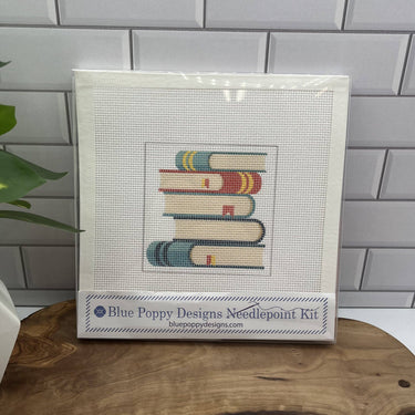 Blue Poppy Designs Five Books Needlepoint kit