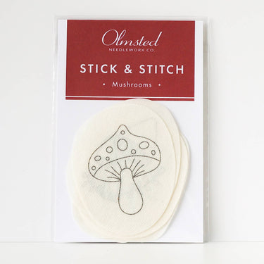 Olmsted Needlework Co. Mushroom Stick and Stitch Embroidery Patterns