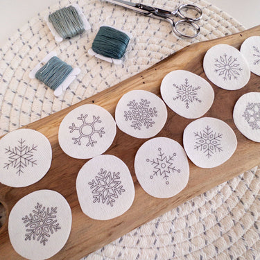 Olmsted Needlework Co. Mini Snowflake Stick and Stitch Embroidery Patterns